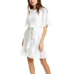 Shoshanna Andora bell sleeve wrap dress